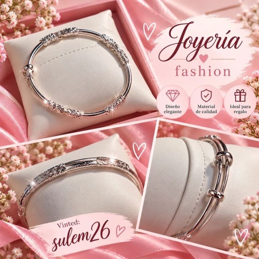 Adjustable Silver Bracelet – Fashion Jewelry – New